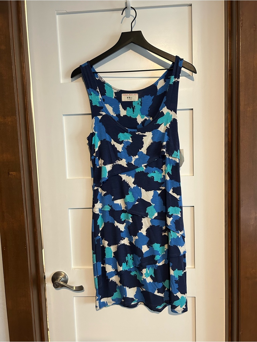 Minnie Mortimer for Three Dots Sleeveless Scoop Neck Dress Size Large New